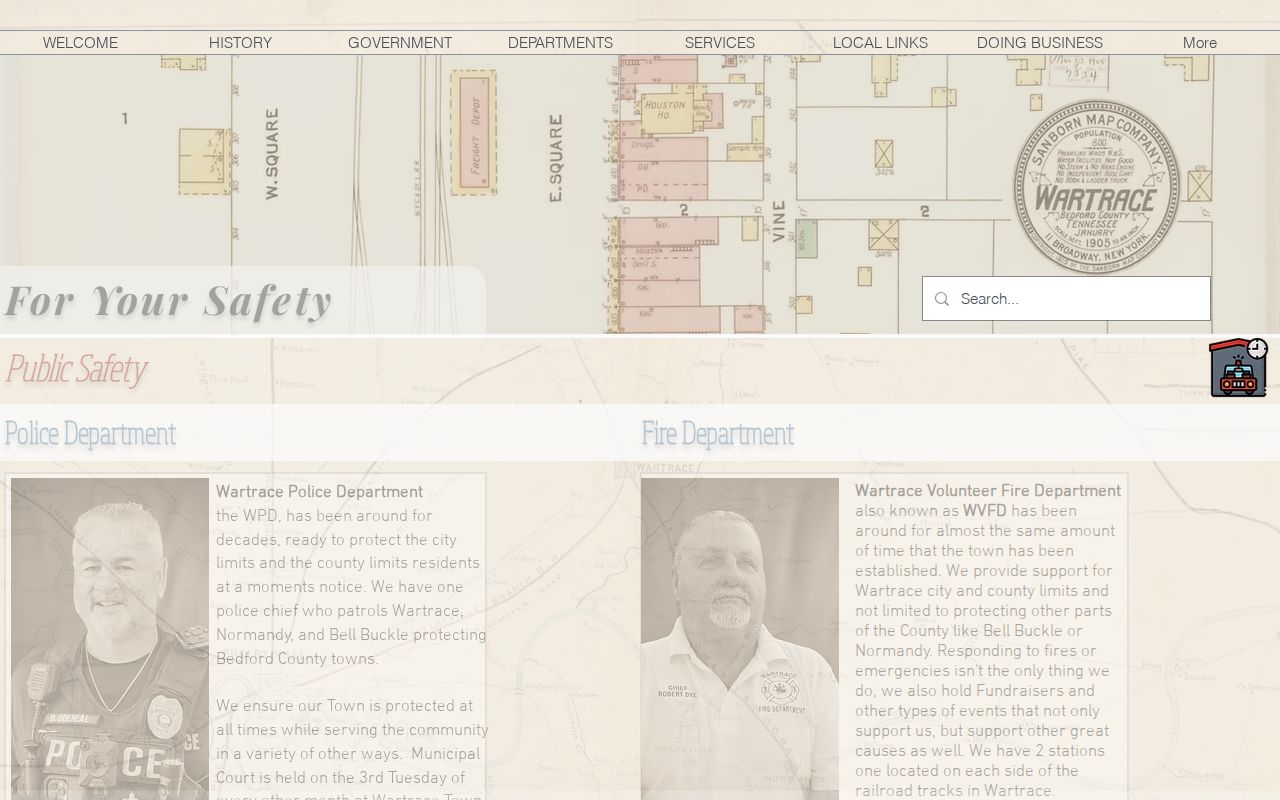 Wartrace criminal records public safety and municipal court information