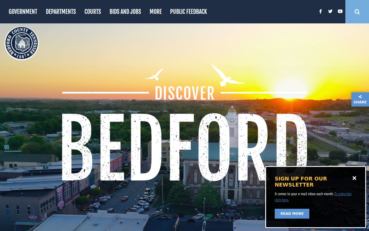 Bedford County criminal history government gateway
