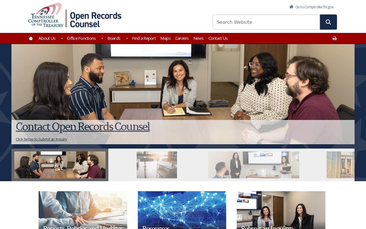 Bedford County criminal records Tennessee Public Records Act guidance